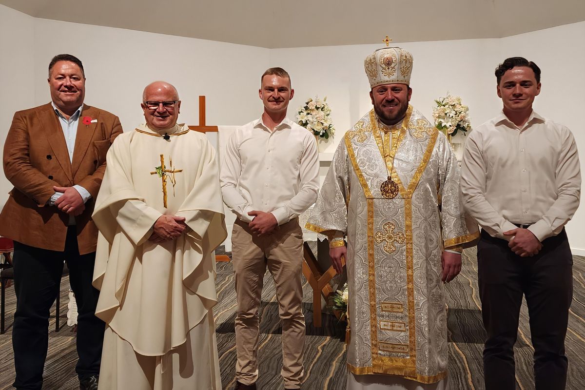 Bishop Mykola took part in the Baptism and Confirmation of military personnel in Christchurch, New Zealand