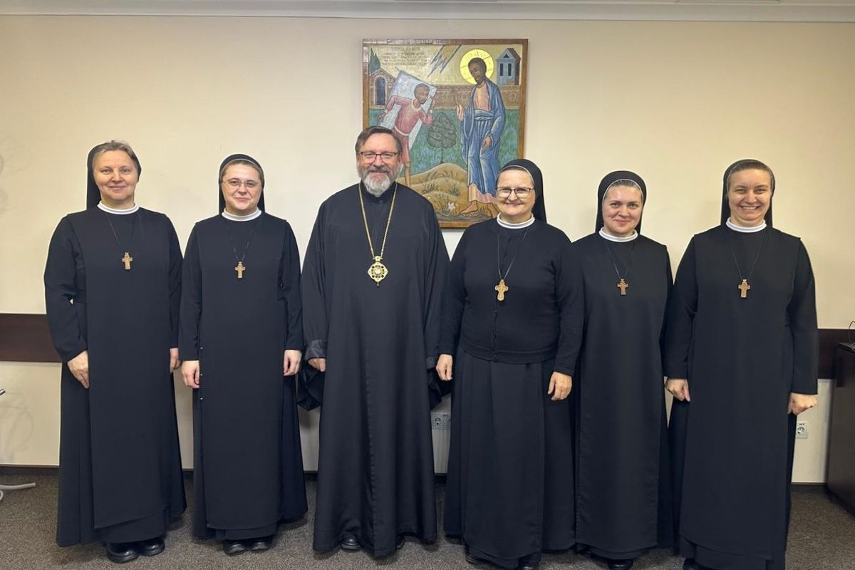 Глава УГКЦ зустрівся з новообраною настоятелькою Згромадження сестер Пресвятої родини