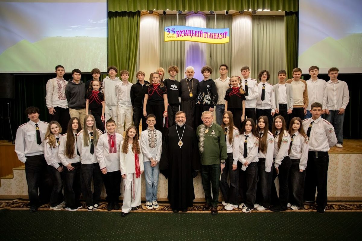 Блаженніший Святослав у Козацькому ліцеї Києва: «Справжня свобода — це здатність робити правильний вибір на користь добра»