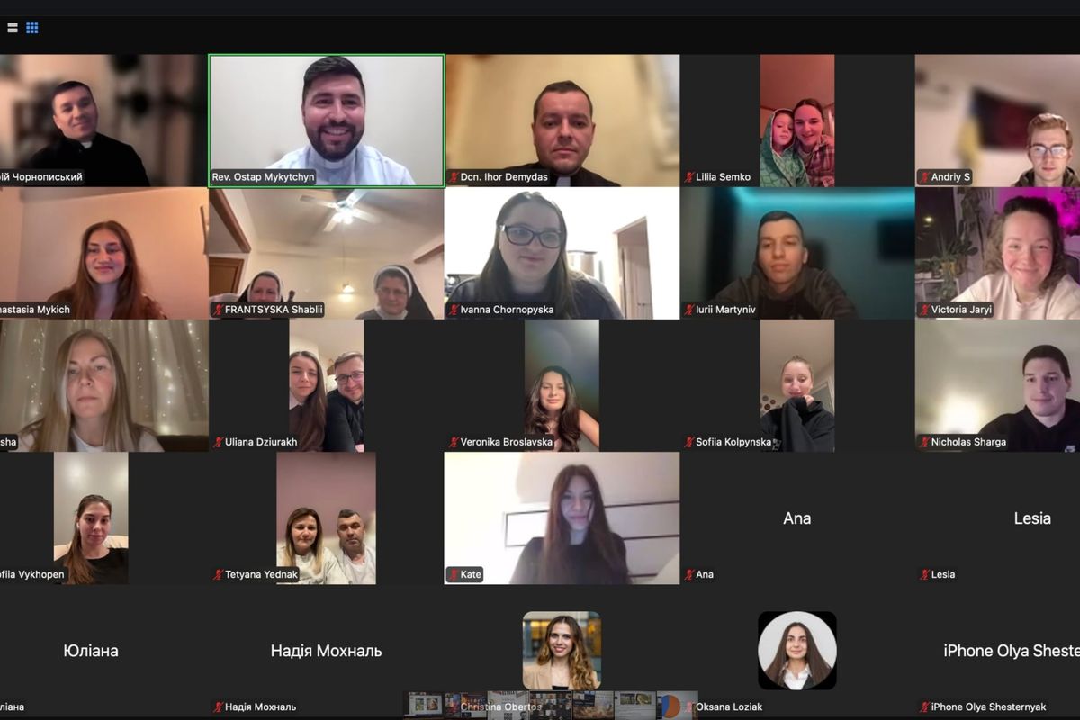 Молодь Філадельфійської архиєпархії зібралася на онлайн-реколекції про Великий піст і Святе Письмо