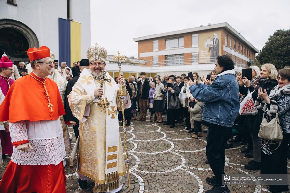 «Я сьогодні приїхав до вас із замерзлого, але незламного Києва — як свідок незламності нашого народу», — Блаженніший Святослав у Римі