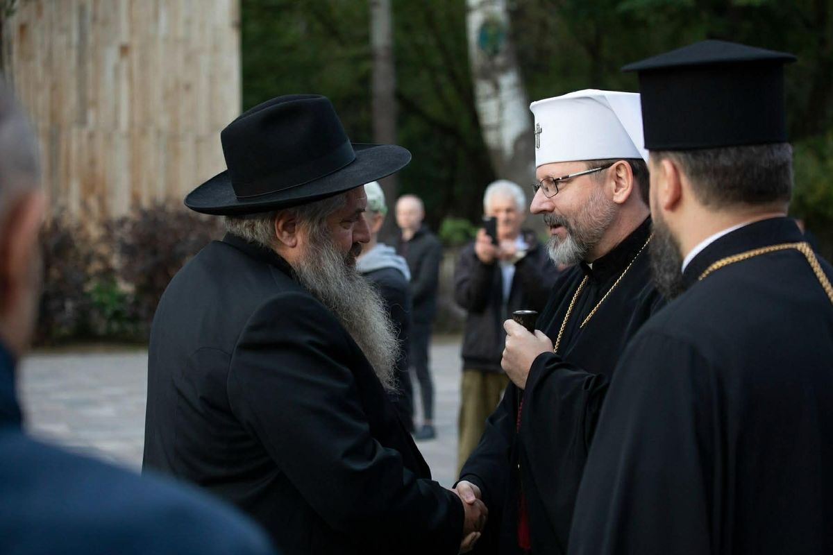 Блаженніший Святослав привітав Головного рабина України та Києва із 60-річчям